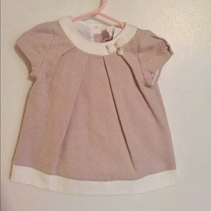 BNWT tan & cream dress 3-6 months