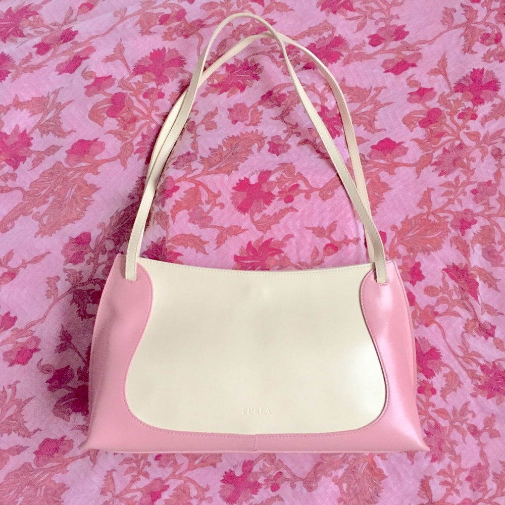 Furla Pink and Beige Purse