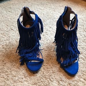 Candies Fringe Heels