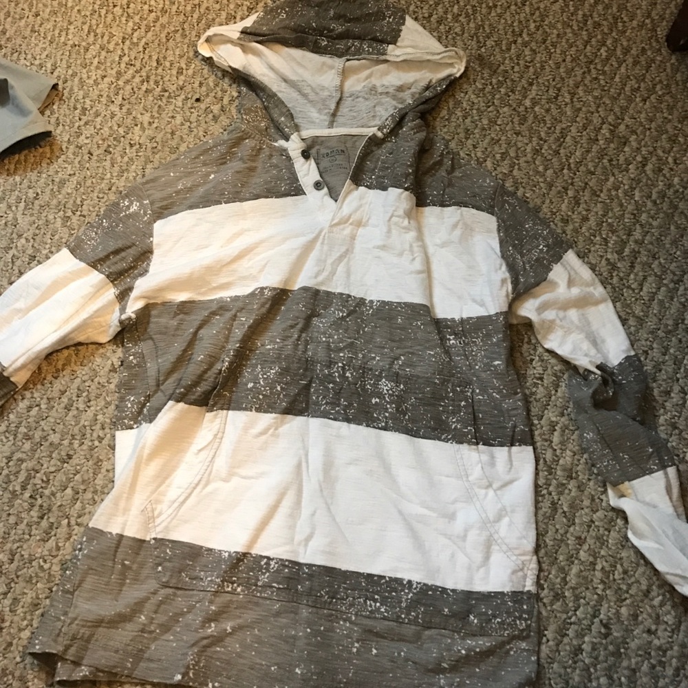 Koman hooded long-sleeve shirt