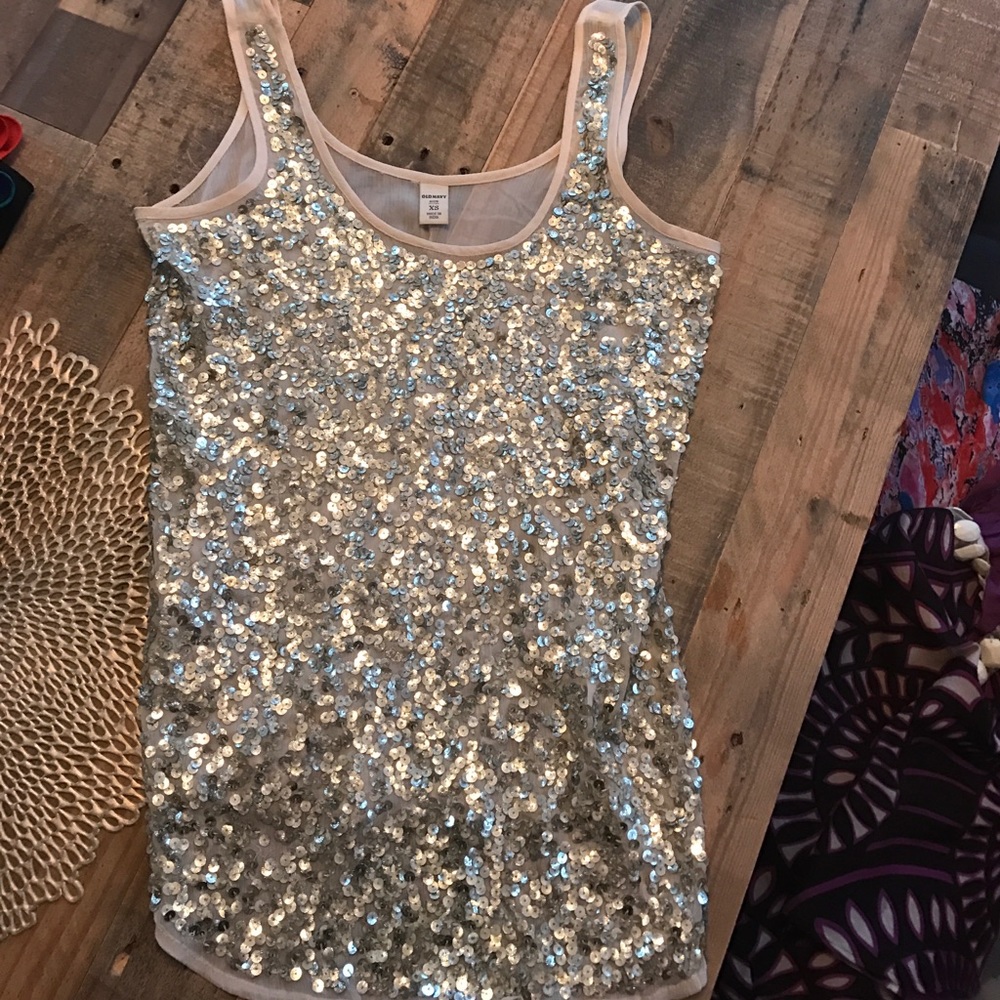 XS Old Navy Sequin Tank