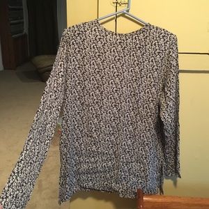 Chilli Pepper's Black, Grey&White Floral Blouse XL