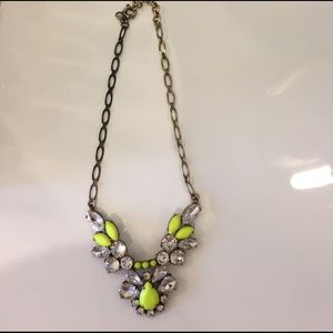 J. Crew Neon Crystal Necklace