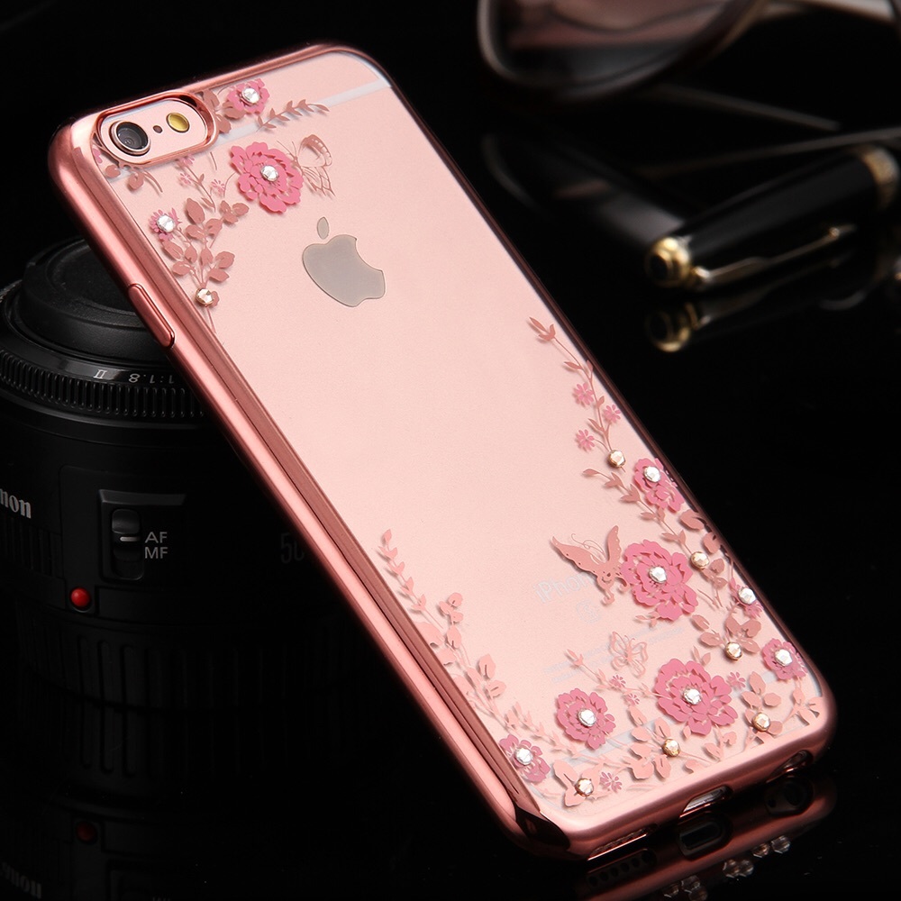Thin Floral Silicone Case IPhone 6/6s Plus - Picture 2 of 2