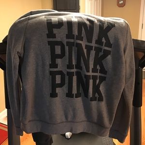 Grey Victoria Secret sweatshirt
