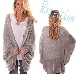Large oversized drape cardigan
