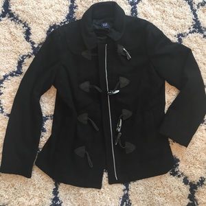 Black, Gap jacket Size Medium, 78%wool