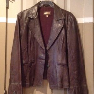 WILSON'S LEATHER COLLECTION BLAZER LEATHER..MED.