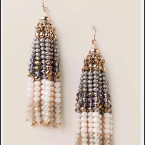 Francesca's tassel beaded earrings