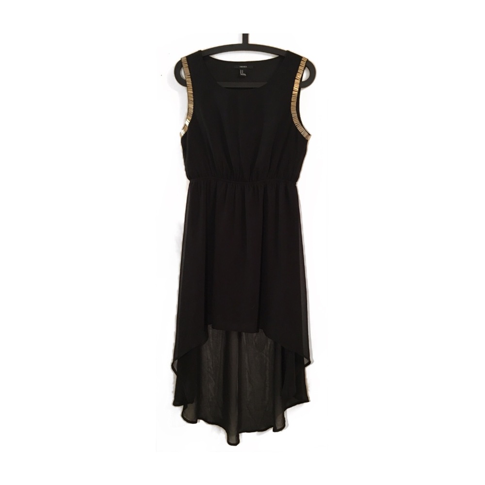 Black Dress (Gold Detailing)