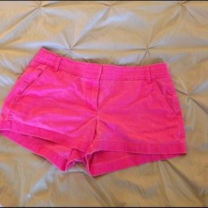 J Crew Chino Hot Pink Shorts