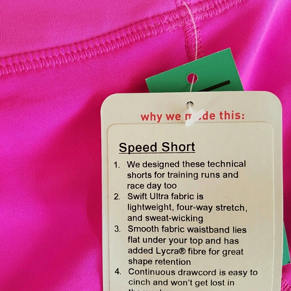 🌟SOLD🌟Lululemon Speed Short size 10 Nepk Pink - Picture 4 of 4