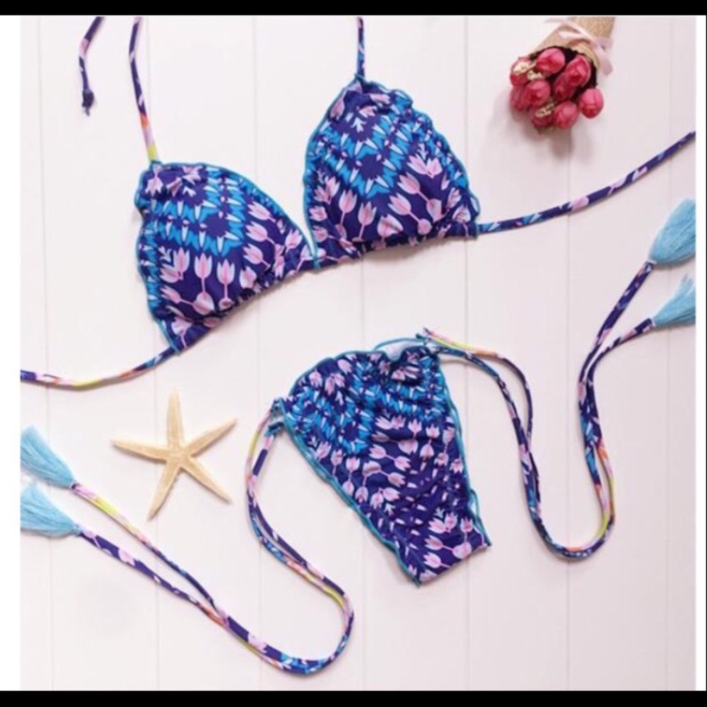 π Beachy Boho Braided Rope Bathing Suit - Picture 2 of 6