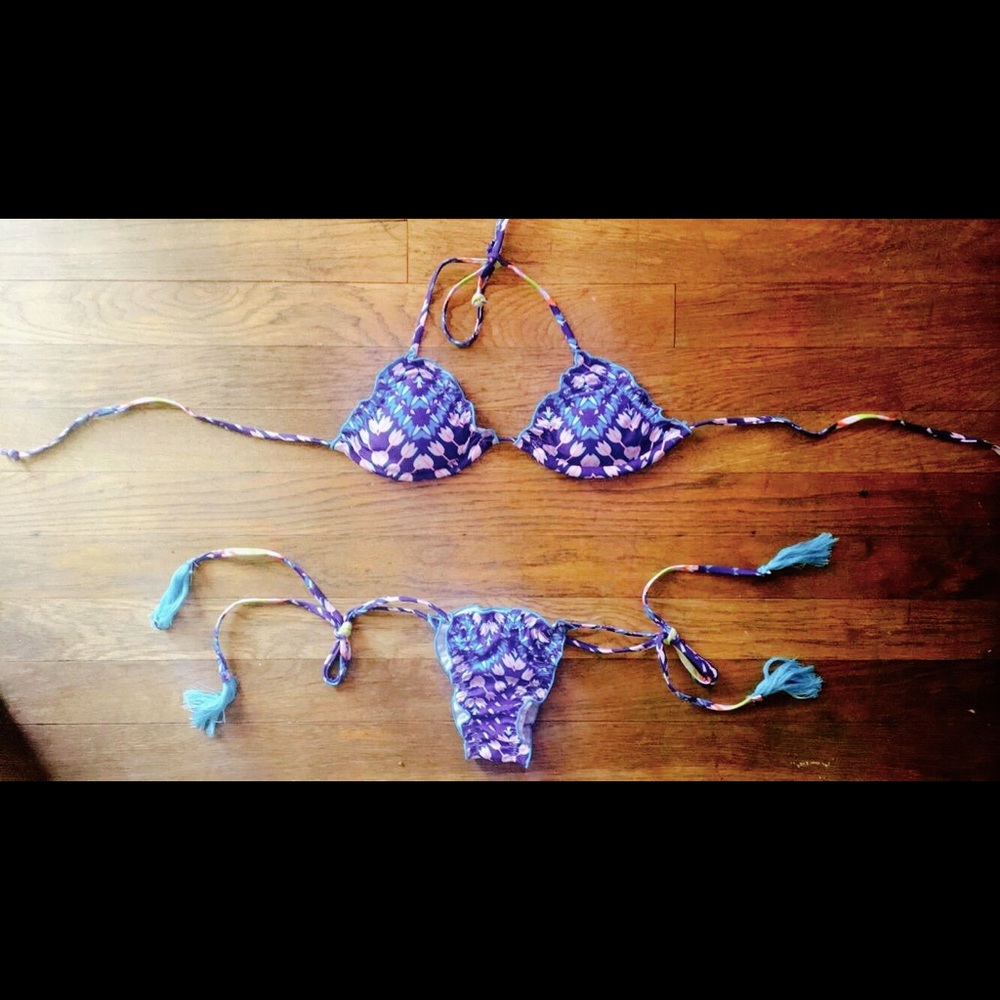 π Beachy Boho Braided Rope Bathing Suit - Picture 3 of 6