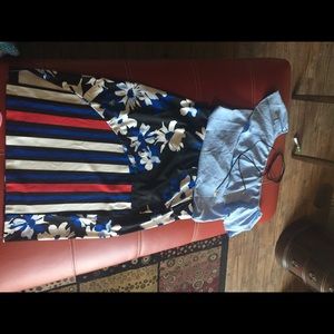 Eloquii mixed print skirt