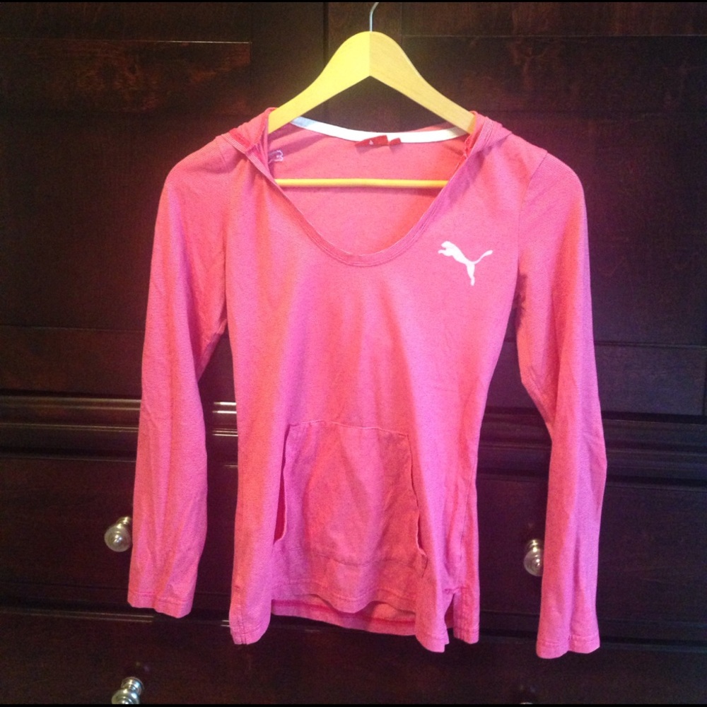 Puma long sleeve shirt with hood