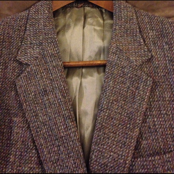 Harris Tweed Other - Harris Tweed Brown & Tan Tweed Sport Coat 44L Long