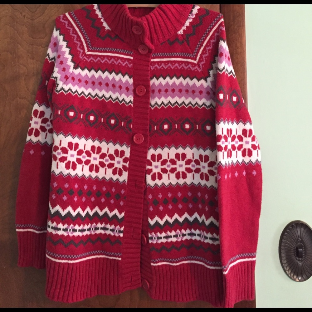 Button down sweater