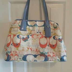 Coach butterfly print purse