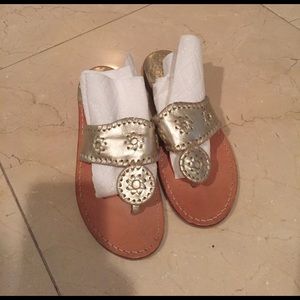 Jack Rogers- silver/ gold