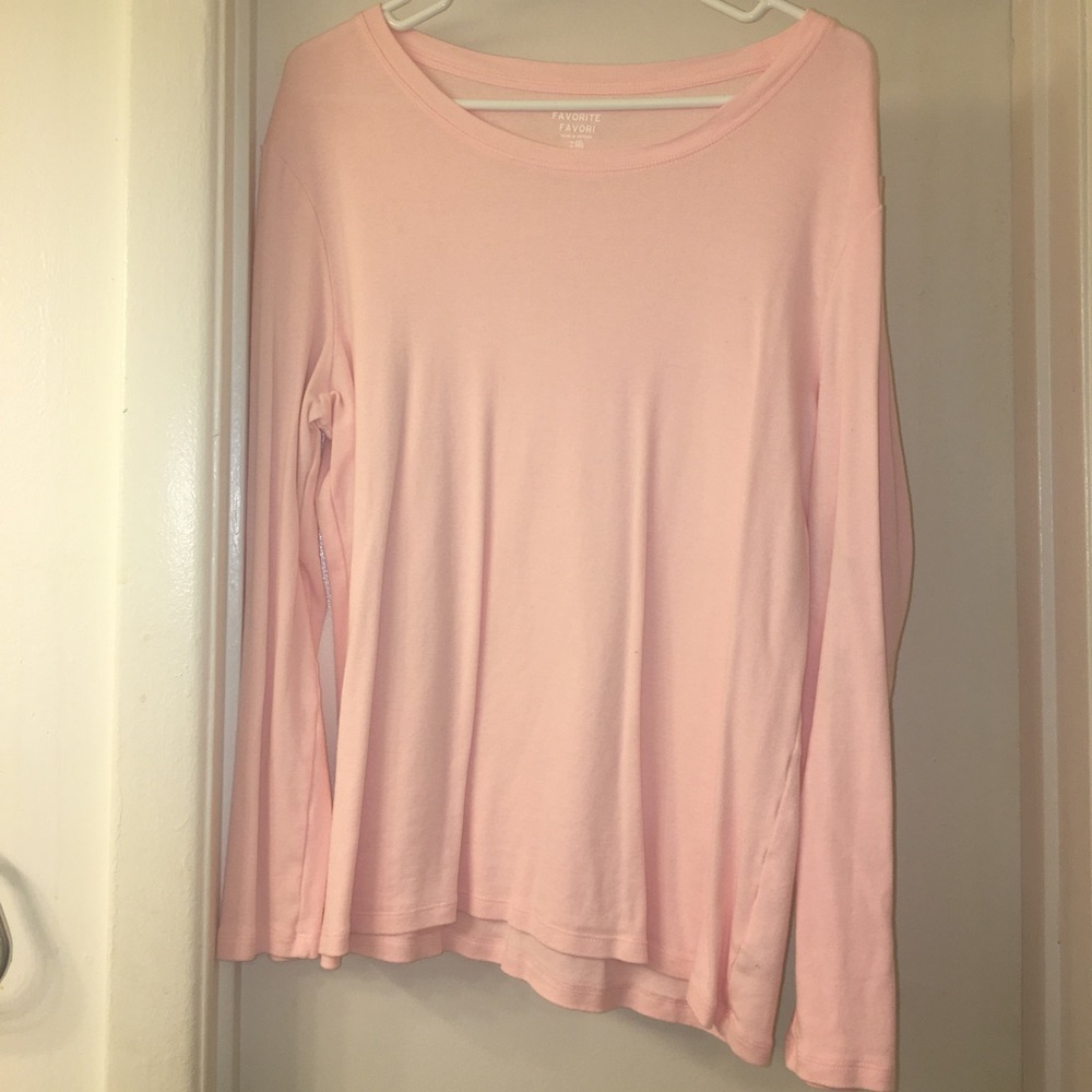 Light pink long sleeve Gap shirt