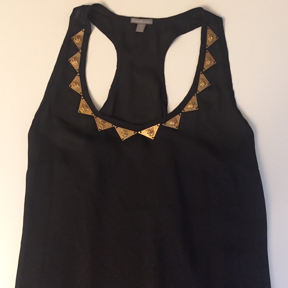 Black top with embellishments