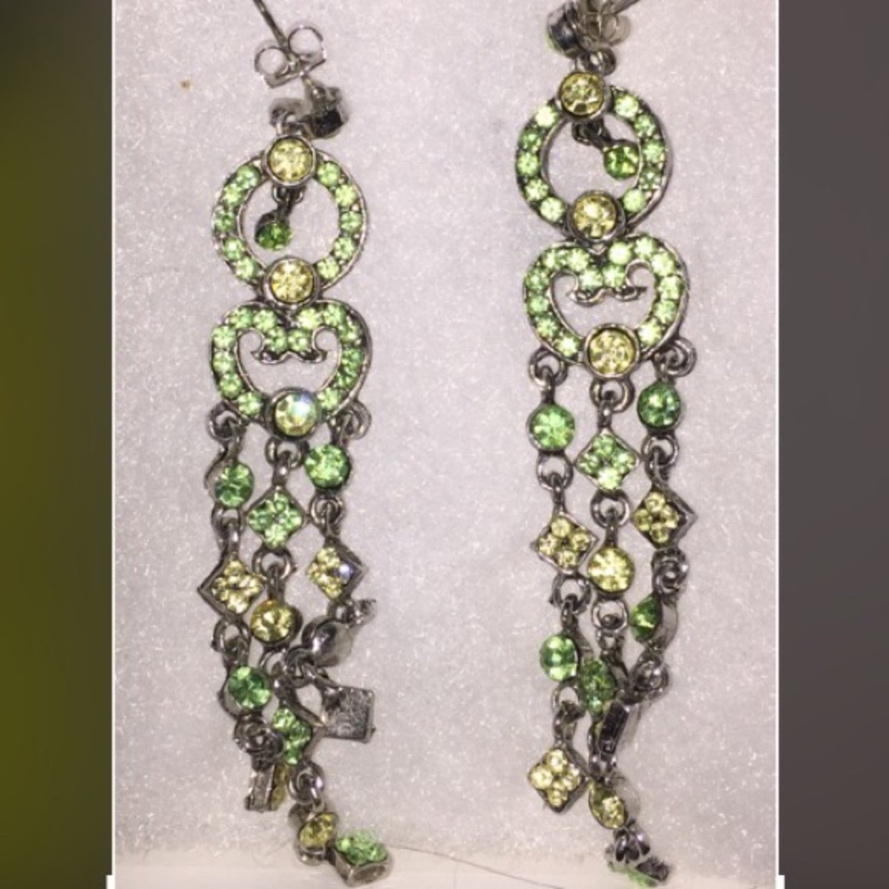 Peridot chandelier earrings