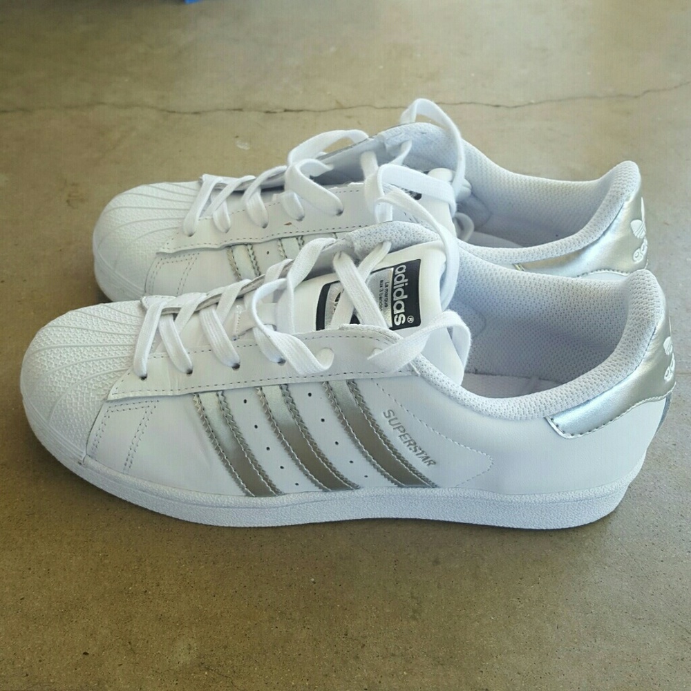 Adidas Superstars White/Silver