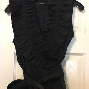 Cartise ruffled wrap top and skirt