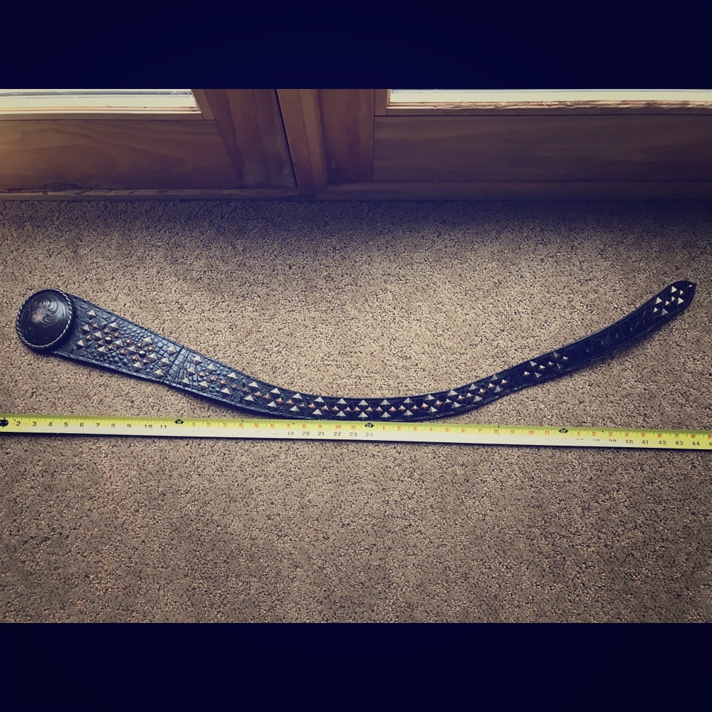 Studded Leather Wrap Around Belt