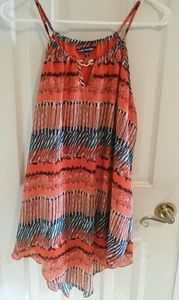 **** SOLD **** Orange print tunic