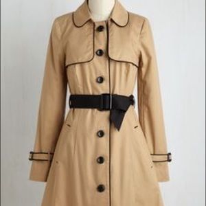 NWOT ModCloth trench coat size XL