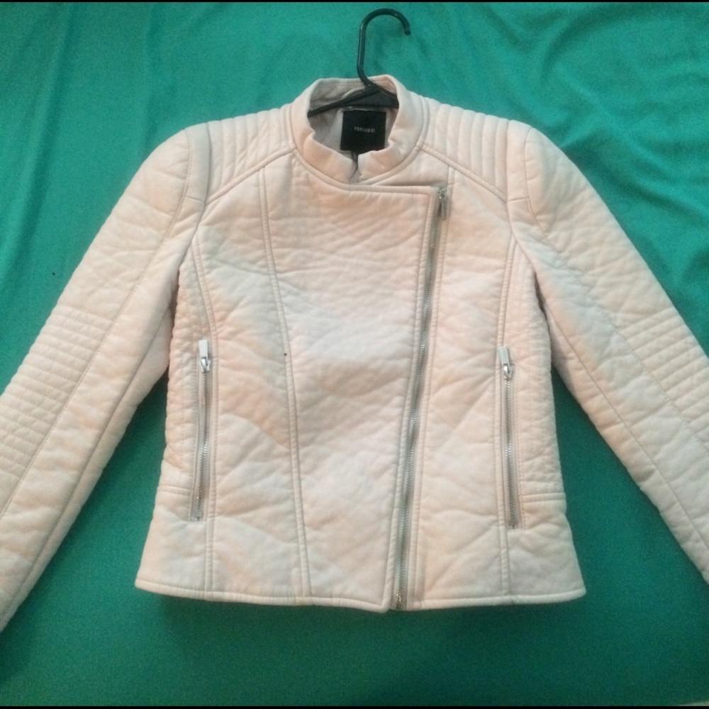 Light Pink Leather Jacket