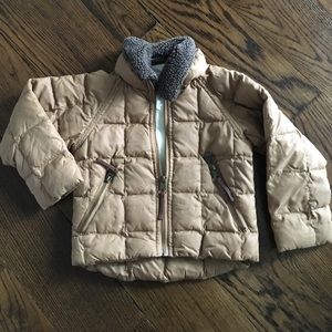 Ugg jacket with removable fleece neck