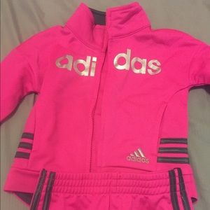 Adidas baby girl track suit.