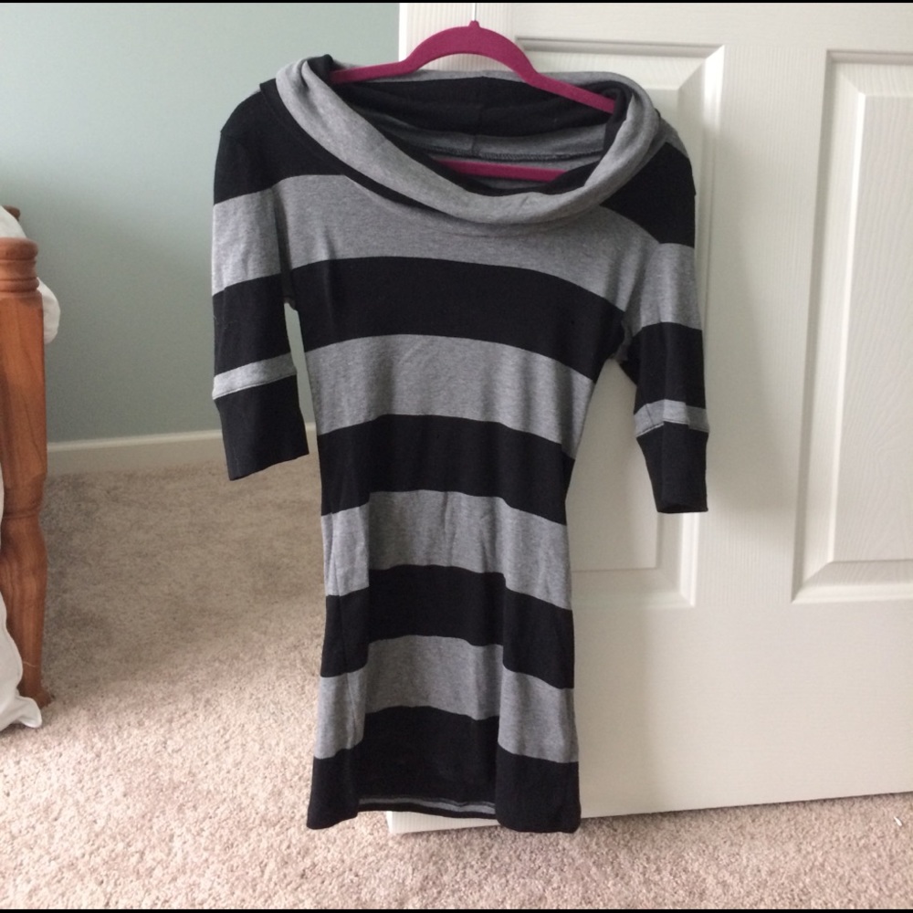 Crop striped sleeve top from express