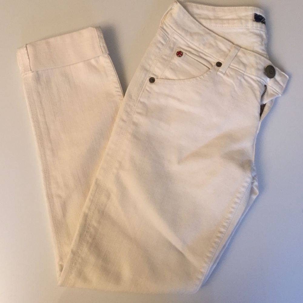 Hudson white jeans (capri length)