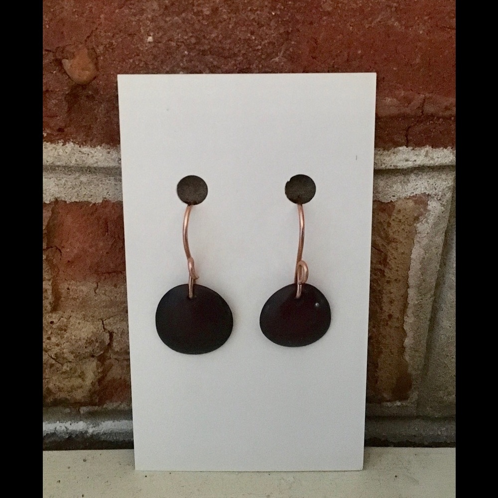 Beautiful Black Organic Ivory with Copper, NWT