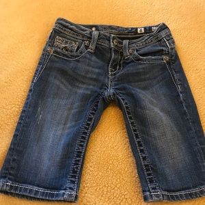 Girls' Miss Me Denim Bermuda Shorts Size 8