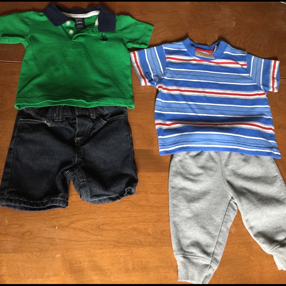 2 boy outfits  3-6 month