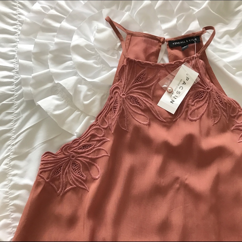 PacSun Kendall & Kylie mauve shift dress