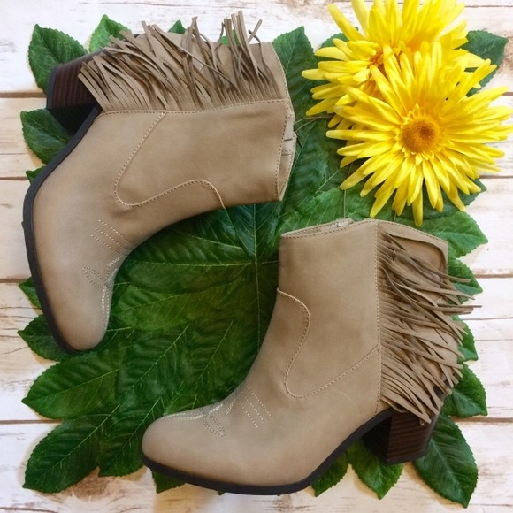 Sam & Libby Shoes - Sam & Libby Watson Fringe Ankle Booties