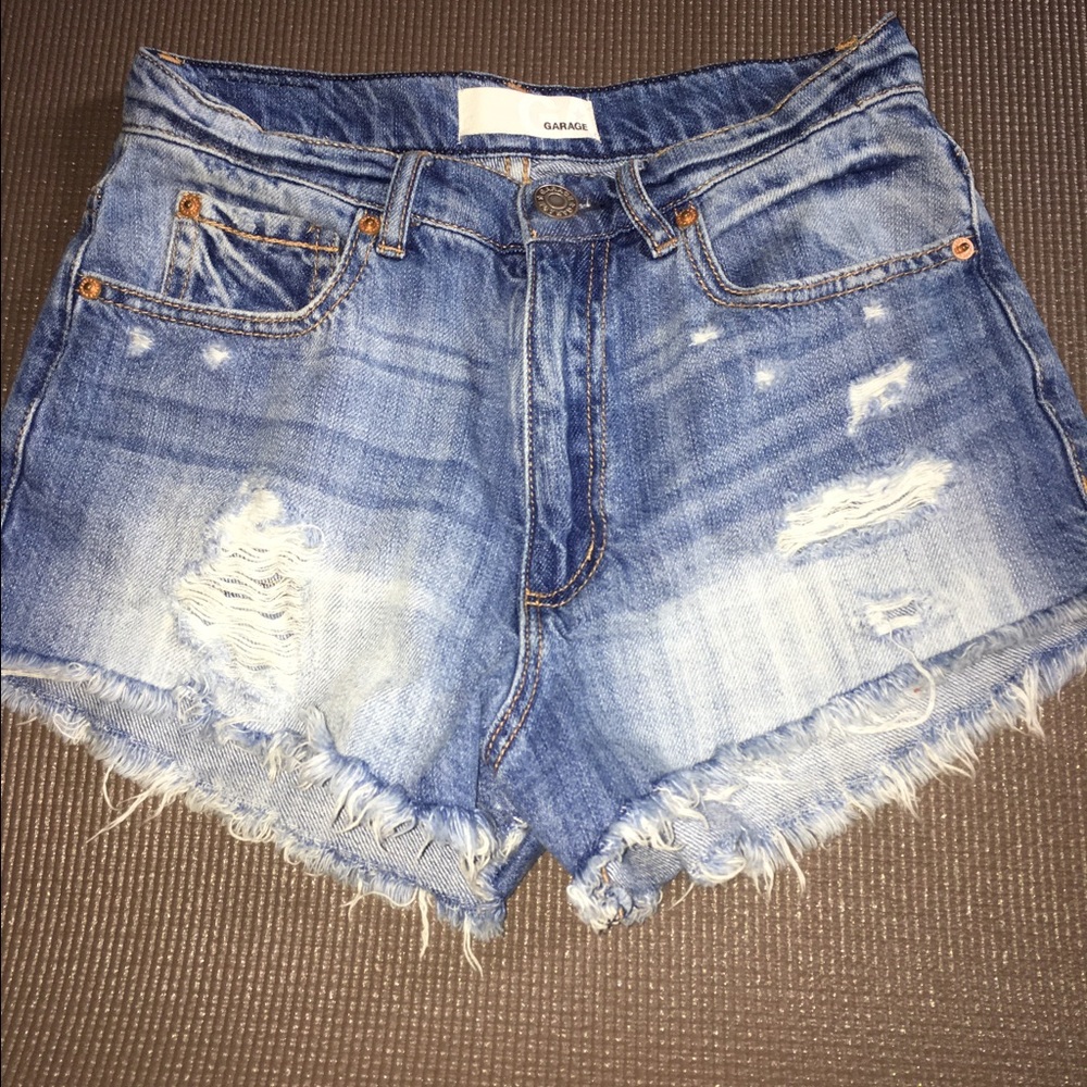Garage denim shorts