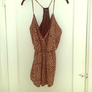 BRAND NEW Leopard Print V Neck Romper