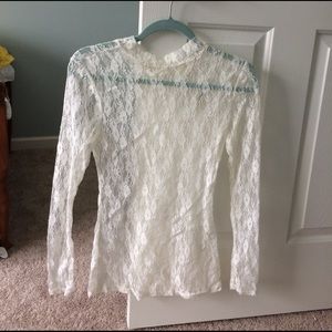 Lace long sleeve top