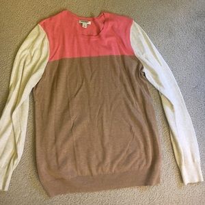 Color block sweater