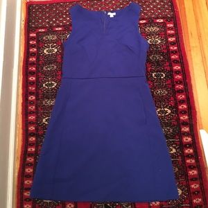 Gap royal purple split neck mini dress size 4