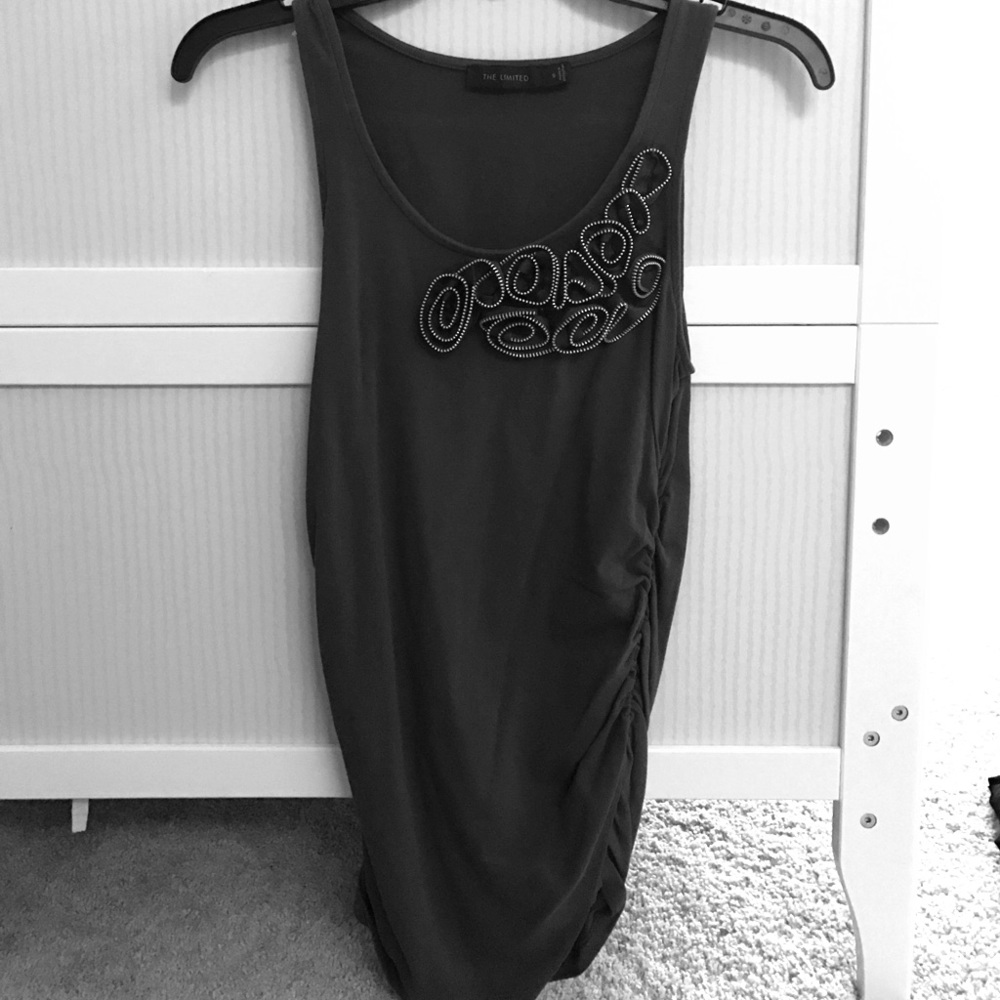 Limited green embellished tank