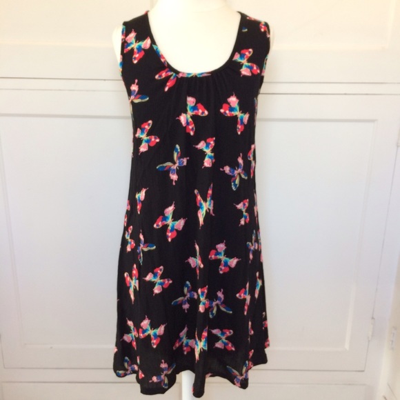 Sleeveless Butterfly Swing Mini Dress - Picture 3 of 8
