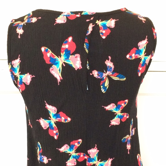 Sleeveless Butterfly Swing Mini Dress - Picture 6 of 8